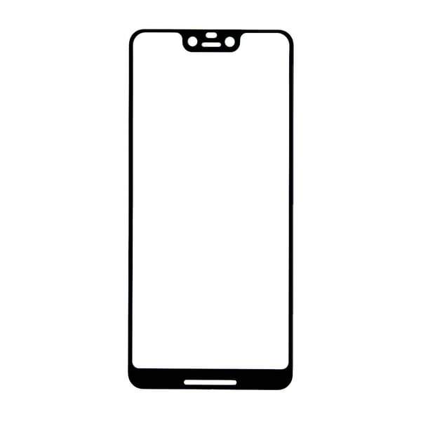 Skärmskydd Google Pixel 3 XL - Härdat Glas Svart (miljö)
