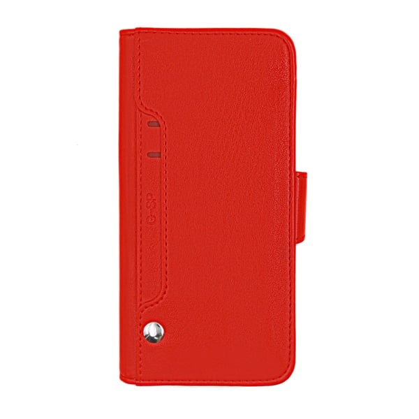iPhone X/XS Plånboksfodral Stativ och extra Kortfack G-SP -  Röd