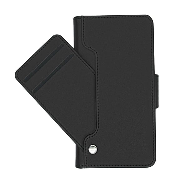 iPhone 12 Mini Plånboksfodral Extra Kortfack Rvelon - Svart