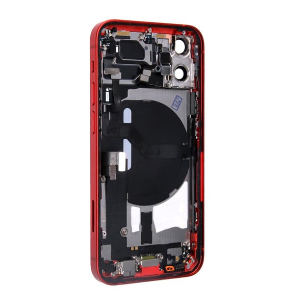 iPhone 12 Mini Baksida med Komplett Ram - Röd