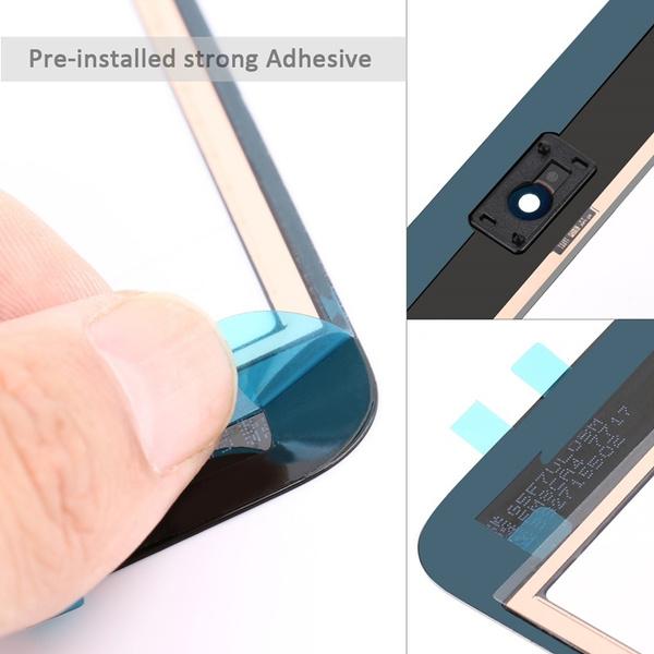 iPad Mini/Mini 2 Glas med Touchskärm med Hemknapp Flexkabel Premium - Svart