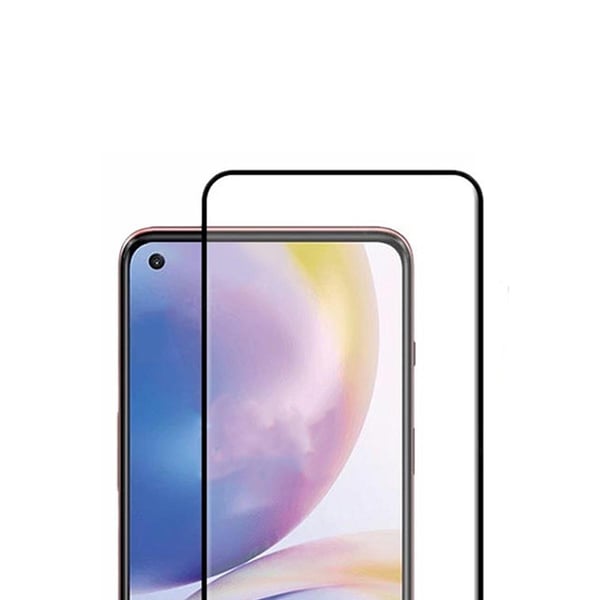 Skärmskydd OnePlus Nord 2 5G - 3D Härdat Glas Svart (miljö)