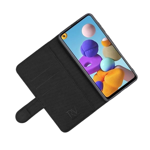 Samsung Galaxy A21s Plånboksfodral Magnet Rvelon - Svart