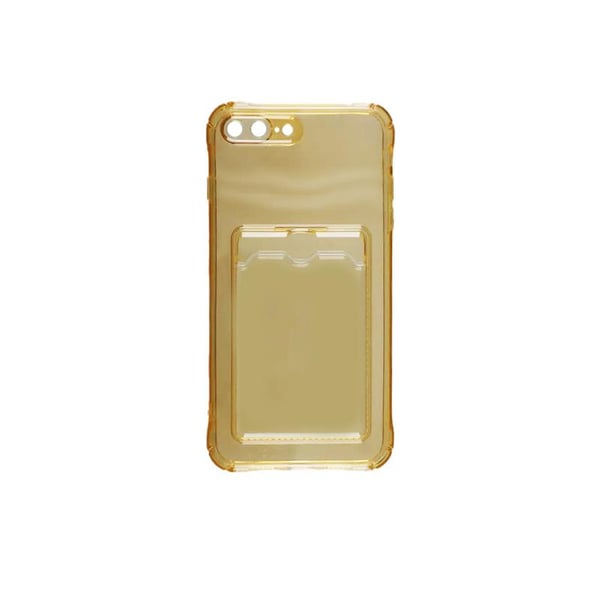 iPhone 7/8 Plus Stöttåligt Skal med Korthållare - Gul iPhone 7/8 Plus Stöttåligt Skal med Korthållare - Gul
