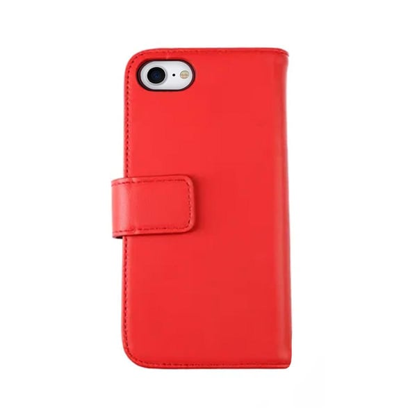 iPhone 7/8/SE 2020 Plånboksfodral Läder Rvelon - Röd