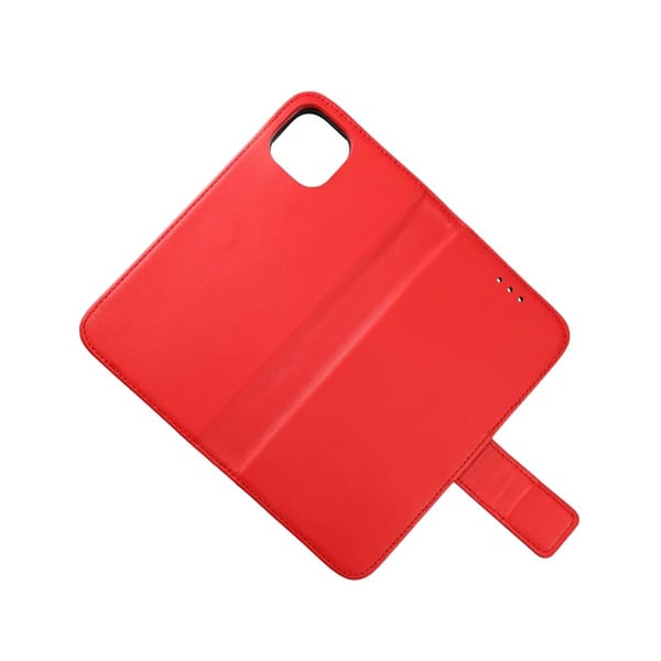 iPhone 13 Plånboksfodral Läder Rvelon - Röd