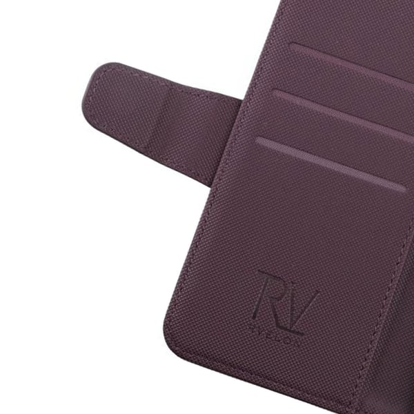 iPhone 11 Plånboksfodral Extra Kortfack Rvelon - Mörklila