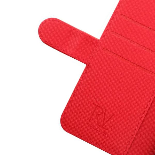 iPhone 13 Pro Plånboksfodral Magnet Rvelon - Röd