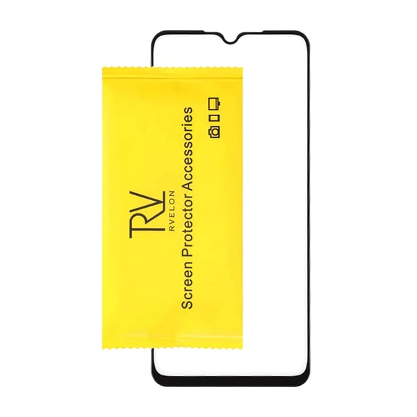 Skärmskydd Samsung A33 5G - 3D Härdat Glas Svart (miljö)