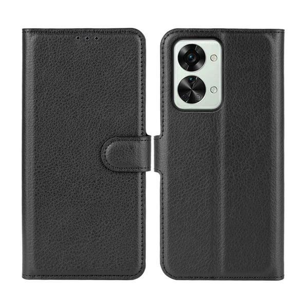 Oneplus Nord 2T Plånboksfodral med Stativ - Svart