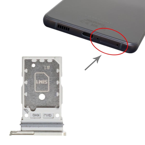 Samsung Galaxy S21 FE Simkortshållare - Vit