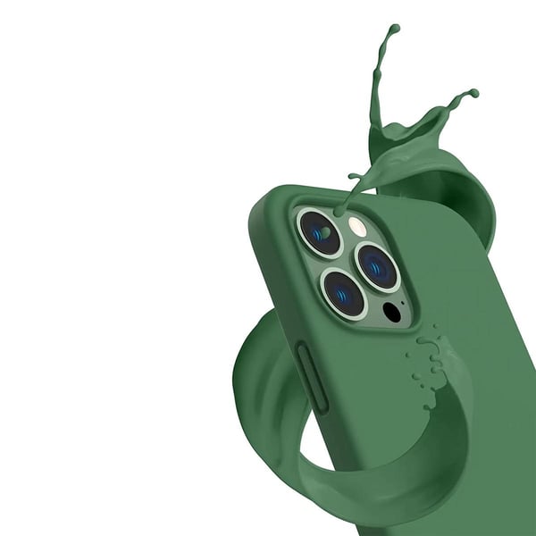 iPhone 13 Pro Max Skal - Silikon Grön Rvelon