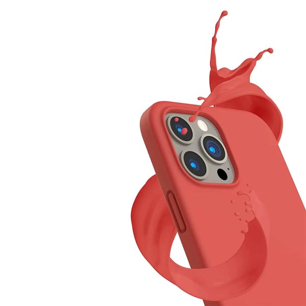 iPhone 13 Pro Skal - Silikon Rosa Rvelon