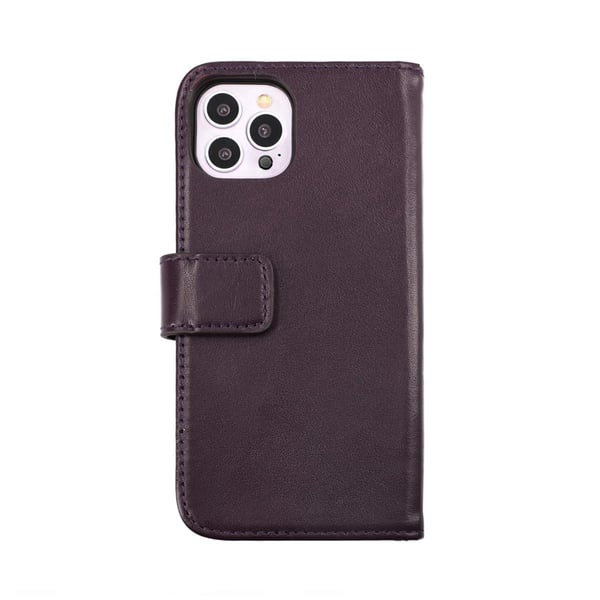 iPhone 14 Pro Plånboksfodral Läder Rvelon - Lila