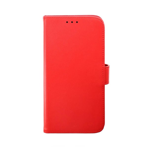 iPhone 14 Plånboksfodral Läder Rvelon - Röd