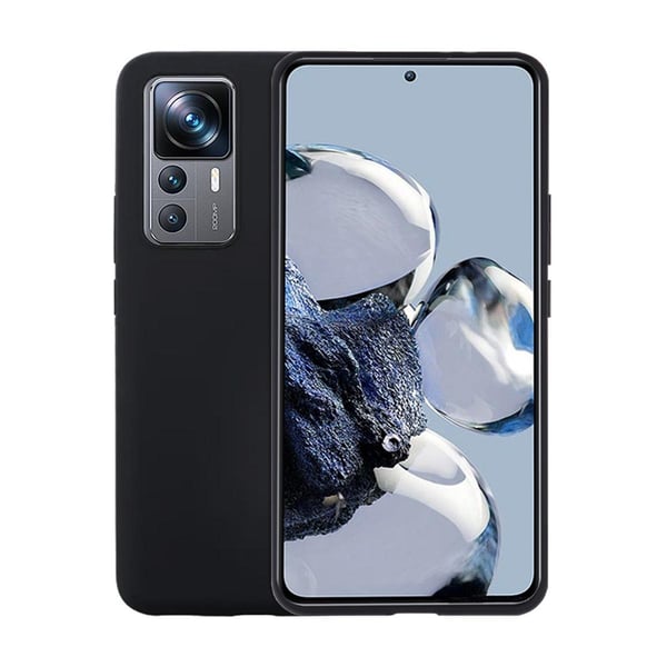Xiaomi 12T/Xiaomi 12T Pro Silikonskal - Svart