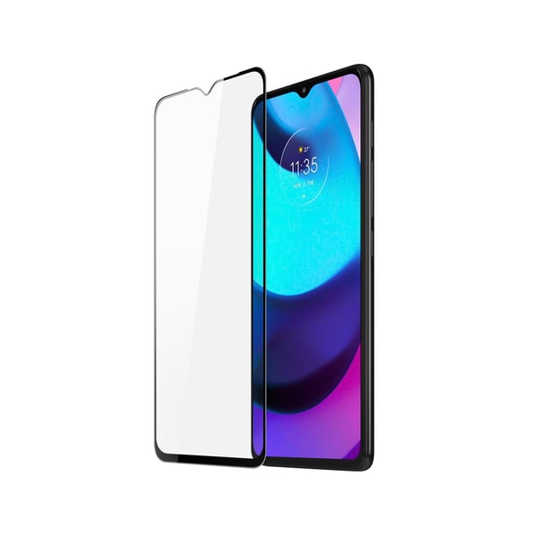 Skärmskydd Motorola Moto E20 - 3D Härdat Glas - Svart