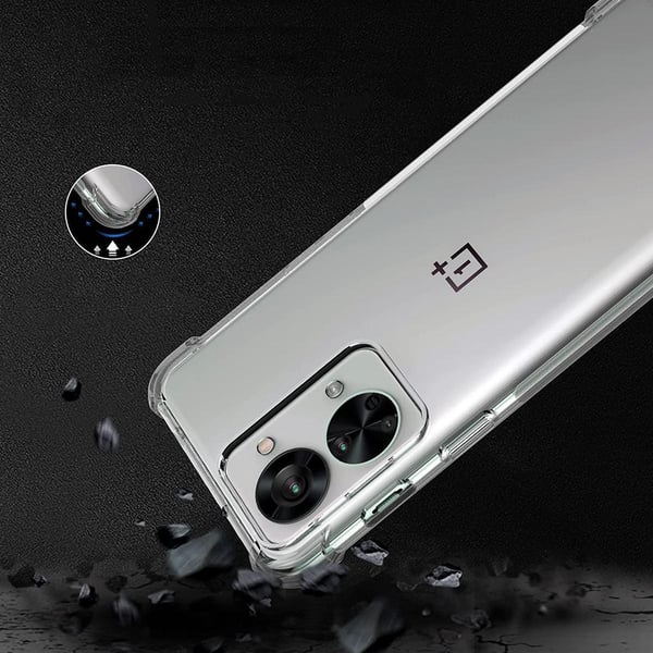 OnePlus Nord 2T Stöttåligt TPU Mobilskal - Transparent