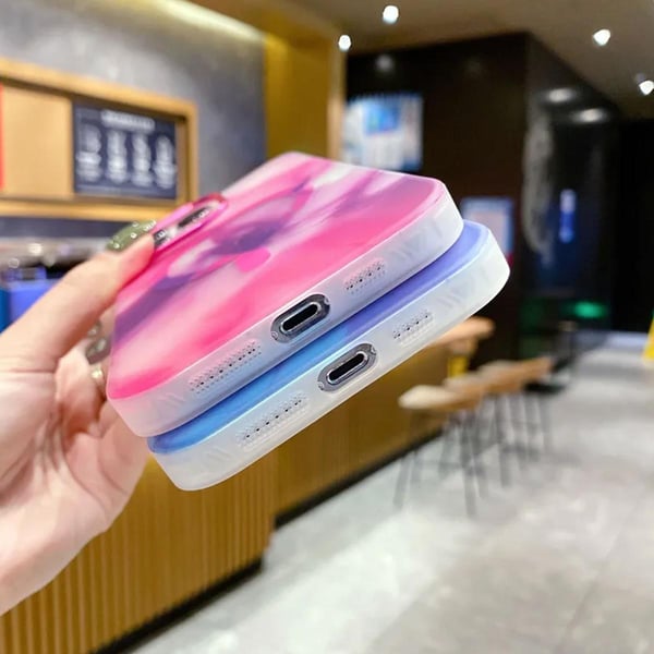 iPhone 14 Pro MagSafe Mobilskal - Rosa Abstrakt