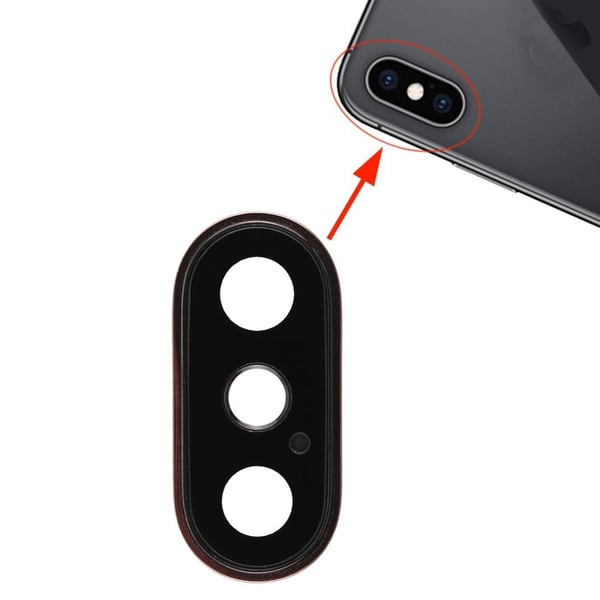 iPhone XS/XS Max Kameralins med Ram - Guld