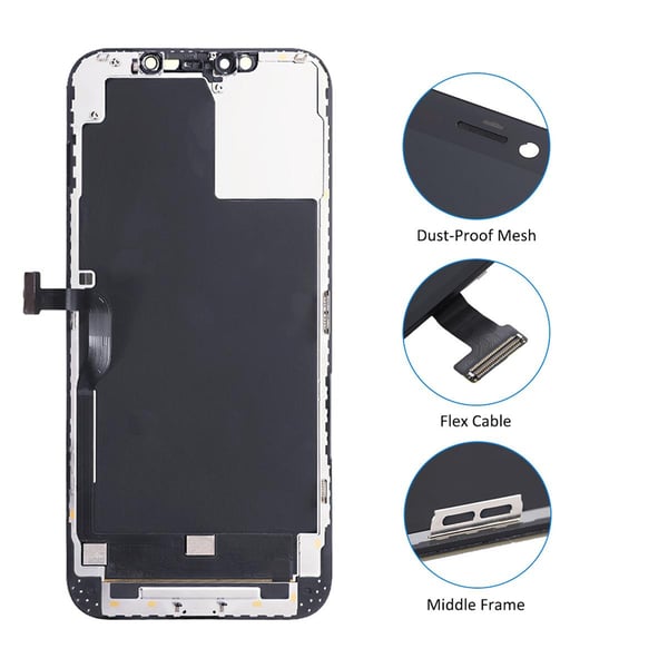 iPhone 12 Pro Max Skärm med LCD In-Cell RJ med IC Ersättning