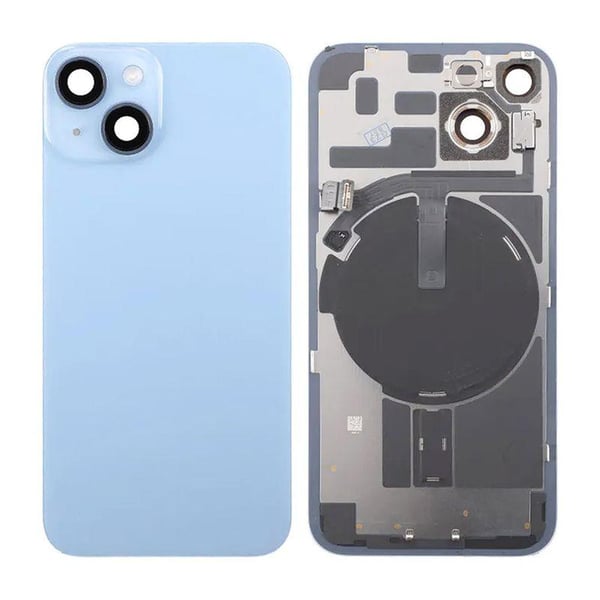 iPhone 14 Baksida Glas - Blå