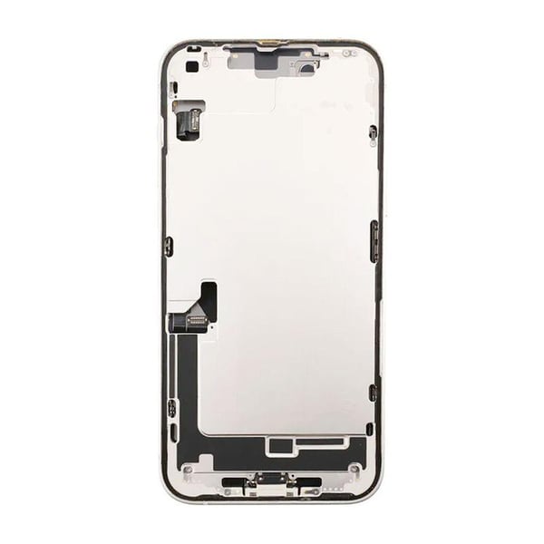 iPhone 14 Plus Baksida med Komplett Ram - Vit