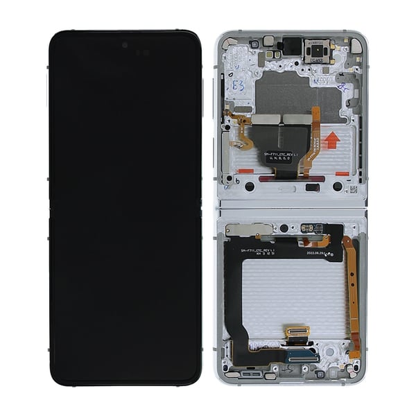 Samsung Galaxy Z Flip 3 5G 2021 (F711) Skärm med LCD Display Original - Silver