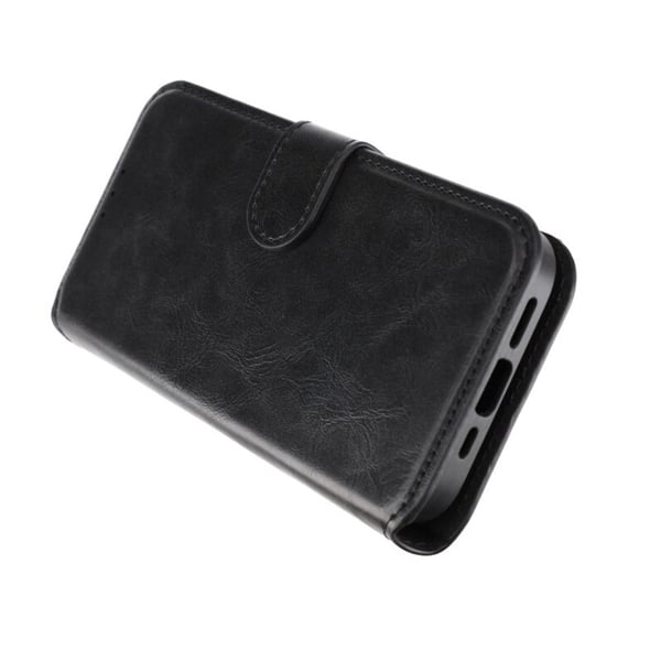 iPhone 15 Pro Plånboksfodral Magnet Rvelon - Svart