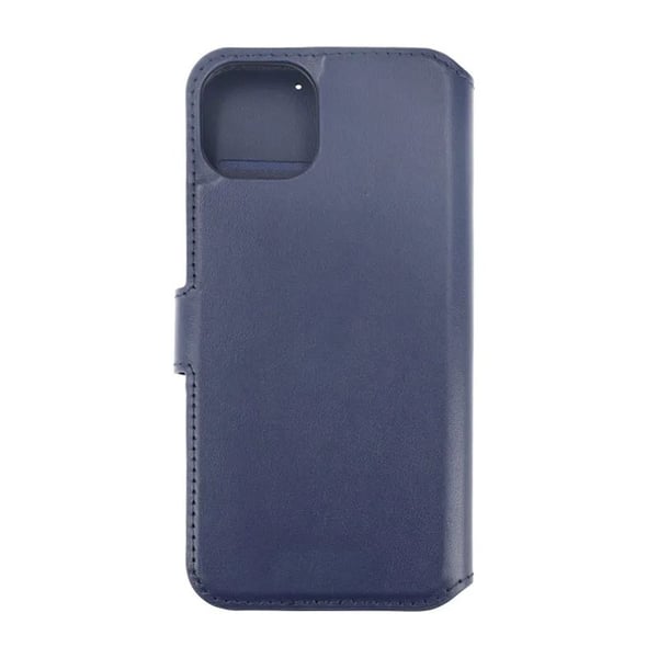 iPhone 15 Plus Plånboksfodral Läder Rvelon - Blå