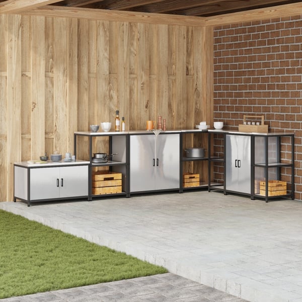 Rangement de cuisine Anthracite 60 x 50 x 92 cm Acier | Leroy Merlin Rangement de cuisine Anthracite 60 x 50 x 92 cm Acier | Leroy Merlin