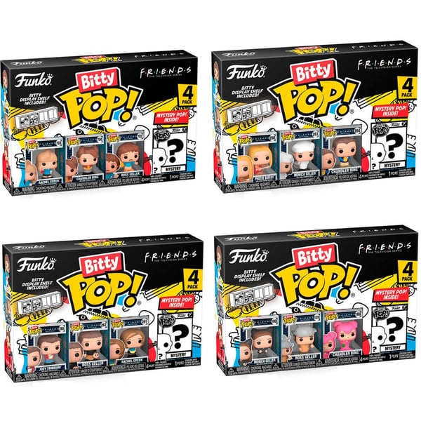 4-Pack Bitty Pop - Friends (Joey, Ross, Rachel)