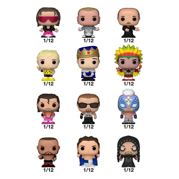 WWE Bitty POP! Vinyl Figure Booster (1) WWE 2,5 cm