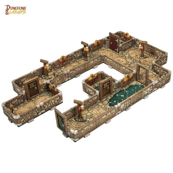 Dungeons & Lasers - Dwarven Mine: Half-Height Walls (bruten förpackning)