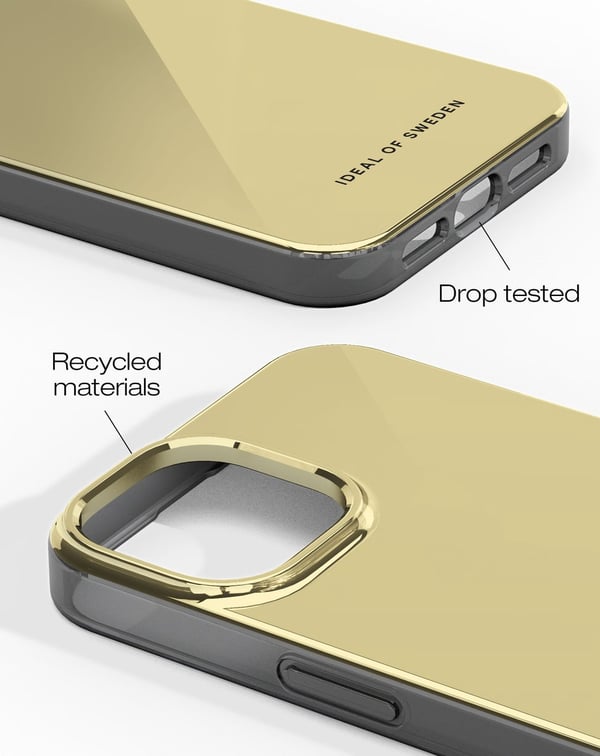 Mirror Case iPhone 13 / 14 / 15 / 16e / 17e Mirror Gold