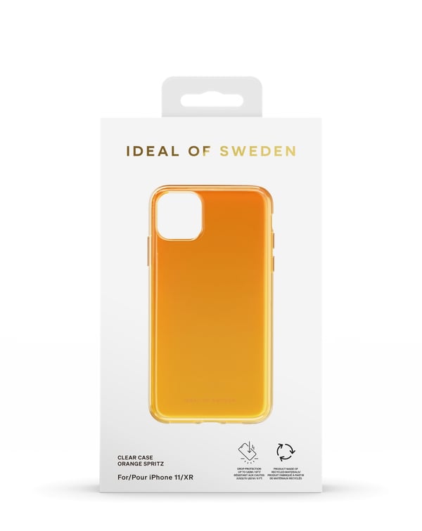Clear Case iPhone 11 / XR Orange Spritz