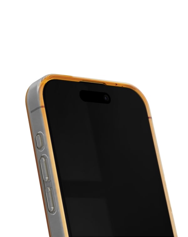 Clear Case iPhone 15 Plus Orange Spritz