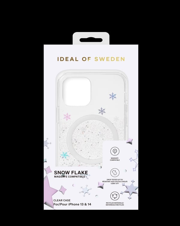 Clear Case MagSafe iPhone 13 / 14 Snowflake