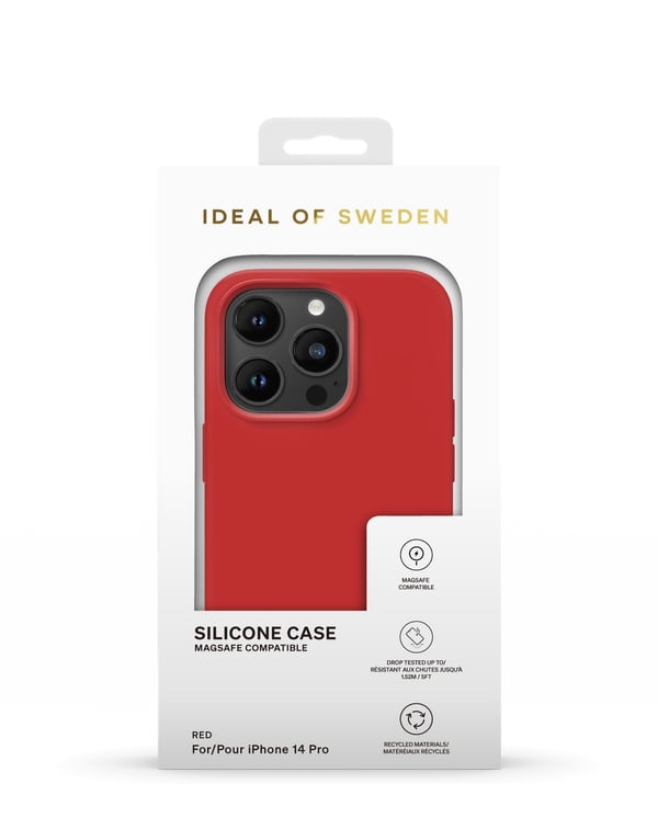 Silicone Case MagSafe iPhone 14 Pro Red