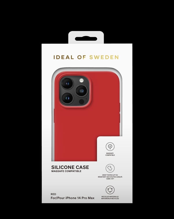 Silicone Case MagSafe iPhone 14 Pro Max Red