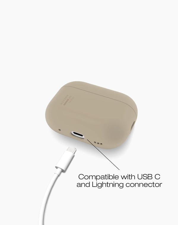 Silicone AirPods Case Pro 1 / 2 Beige
