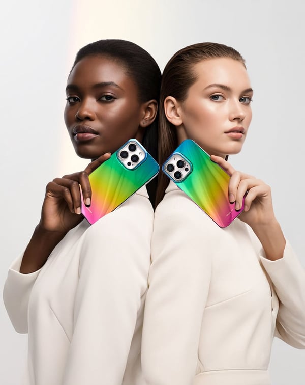 Mirror Case iPhone 14 Pro Rainbow