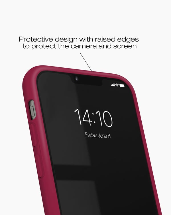Silicone Case MagSafe iPhone 12 / 12 Pro Cranberry