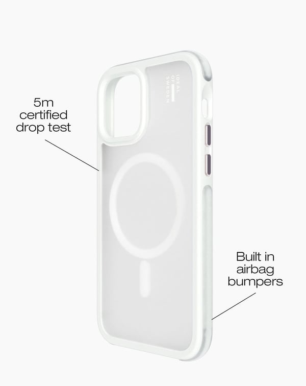 Ideal Bumper Case MagSafe iPhone 12 / 12 Pro Cloudy White