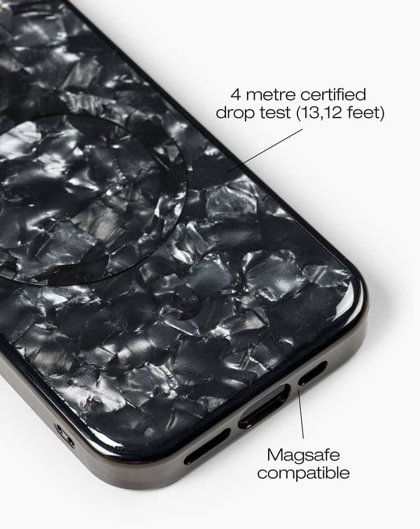 Pearlised Case MagSafe iPhone 14 Pro Black