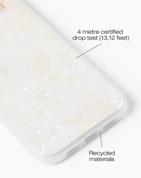 Pearlised Case iPhone 12 / 12 Pro White