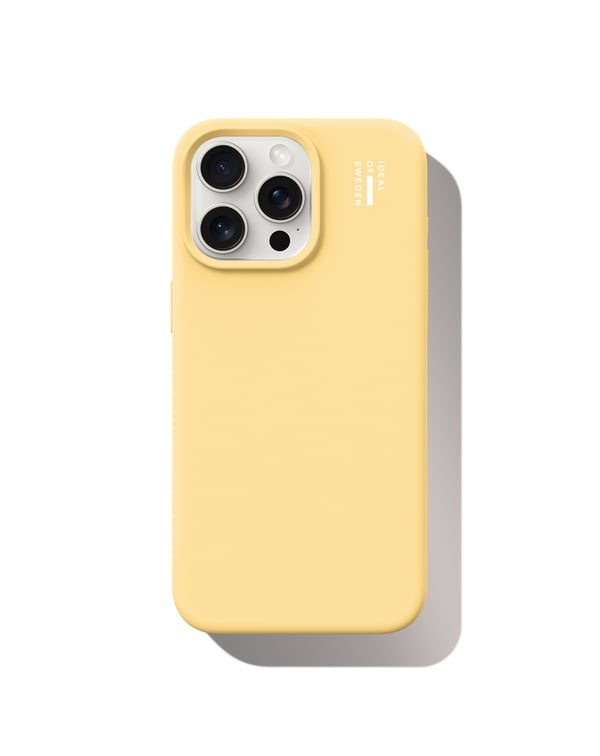 Silicone Case MagSafe iPhone 15 Pro Max Soft Lemon