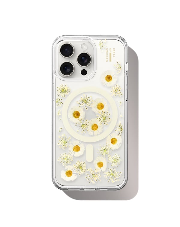 Clear Case MagSafe iPhone 15 Pro Max Daisy Bloom