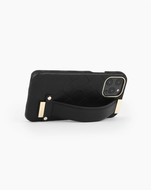 Statement Case iPhone 12 Pro Max Braided Smooth Noir