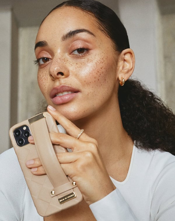 Statement Case iPhone 12 Pro Max Braided Light Camel